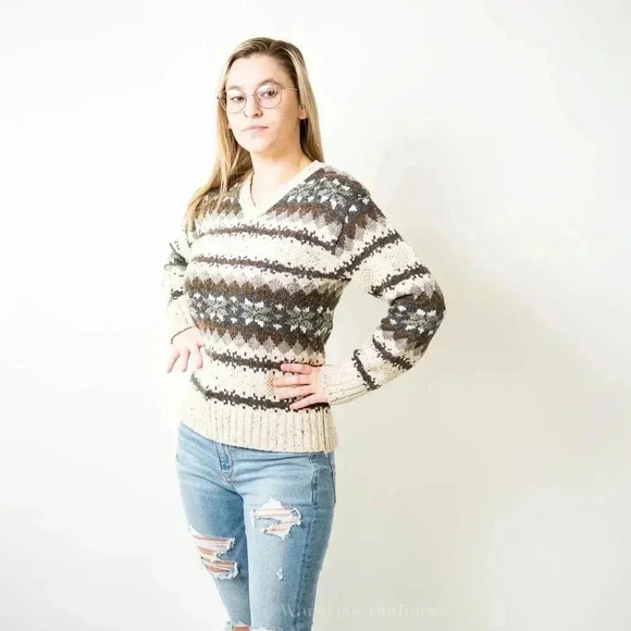 Vintage 90’s Chunky Knit Reference Point Sweater - S - Picture 6 of 8